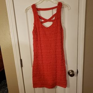 Red Lacy Minidress